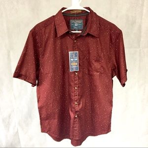 NWT P&K Cuffs Short-Sleeved Button Down Shirt